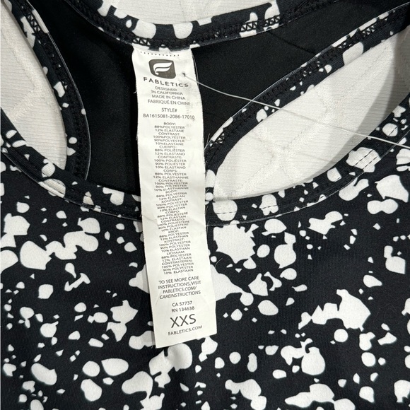 Fabletics Sylvia Sports Bra Black And White Size XXS NWT - Picture 9 of 11